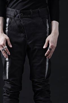 画像をギャラリービューアに読み込む, BORIS BIDJAN SABERI TIGHT FIT PANTS / OBJECT DYED & SEAM TAPED "P13.TF-FTS10001" (BLACK)