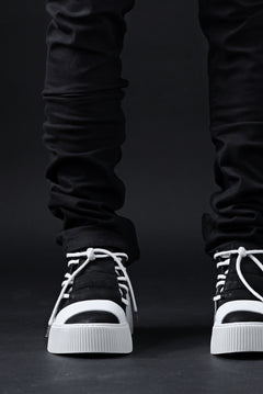 画像をギャラリービューアに読み込む, BORIS BIDJAN SABERI TIGHT FIT PANTS / OBJECT DYED & SEAM TAPED "P13.TF-FTS10001" (BLACK)