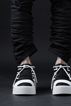 画像をギャラリービューアに読み込む, BORIS BIDJAN SABERI TIGHT FIT PANTS / OBJECT DYED & SEAM TAPED "P13.TF-FTS10001" (BLACK)