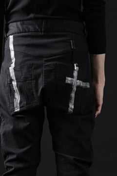 画像をギャラリービューアに読み込む, BORIS BIDJAN SABERI TIGHT FIT PANTS / OBJECT DYED & SEAM TAPED "P13.TF-FTS10001" (BLACK)