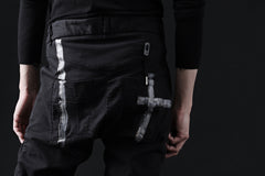 画像をギャラリービューアに読み込む, BORIS BIDJAN SABERI TIGHT FIT PANTS / OBJECT DYED & SEAM TAPED "P13.TF-FTS10001" (BLACK)