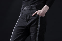 画像をギャラリービューアに読み込む, BORIS BIDJAN SABERI TIGHT FIT PANTS / OBJECT DYED & SEAM TAPED "P13.TF-FTS10001" (BLACK)