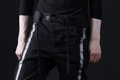 画像をギャラリービューアに読み込む, BORIS BIDJAN SABERI TIGHT FIT PANTS / OBJECT DYED & SEAM TAPED "P13.TF-FTS10001" (BLACK)
