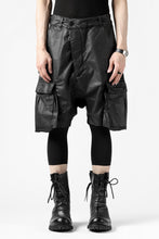 画像をギャラリービューアに読み込む, 11 BY BORIS BIDJAN SABERI CARGO POCKET SHORTS &quot;P20-F1482&quot; (STRETCH COTTON / BLACK COATED)