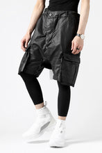 画像をギャラリービューアに読み込む, 11 BY BORIS BIDJAN SABERI CARGO POCKET SHORTS &quot;P20-F1482&quot; (STRETCH COTTON / BLACK COATED)