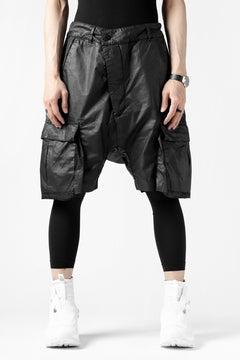 画像をギャラリービューアに読み込む, 11 BY BORIS BIDJAN SABERI CARGO POCKET SHORTS &quot;P20-F1482&quot; (STRETCH COTTON / BLACK COATED)