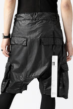 画像をギャラリービューアに読み込む, 11 BY BORIS BIDJAN SABERI CARGO POCKET SHORTS &quot;P20-F1482&quot; (STRETCH COTTON / BLACK COATED)