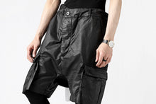 画像をギャラリービューアに読み込む, 11 BY BORIS BIDJAN SABERI CARGO POCKET SHORTS &quot;P20-F1482&quot; (STRETCH COTTON / BLACK COATED)