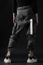 画像をギャラリービューアに読み込む, 11 BY BORIS BIDJAN SABERI CARGO POCKET PANTS / ACID OBJECT DYED "P21B-F-1481" (ACID GREY)