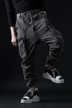 画像をギャラリービューアに読み込む, 11 BY BORIS BIDJAN SABERI CARGO POCKET PANTS / ACID OBJECT DYED "P21B-F-1481" (ACID GREY)