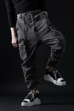 画像をギャラリービューアに読み込む, 11 BY BORIS BIDJAN SABERI CARGO POCKET PANTS / ACID OBJECT DYED "P21B-F-1481" (ACID GREY)