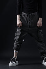 画像をギャラリービューアに読み込む, 11 BY BORIS BIDJAN SABERI CARGO POCKET PANTS / ACID OBJECT DYED "P21B-F-1481" (ACID GREY)
