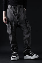 画像をギャラリービューアに読み込む, 11 BY BORIS BIDJAN SABERI CARGO POCKET PANTS / ACID OBJECT DYED "P21B-F-1481" (ACID GREY)