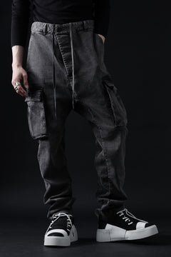 画像をギャラリービューアに読み込む, 11 BY BORIS BIDJAN SABERI CARGO POCKET PANTS / ACID OBJECT DYED "P21B-F-1481" (ACID GREY)