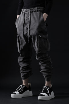 画像をギャラリービューアに読み込む, 11 BY BORIS BIDJAN SABERI CARGO POCKET PANTS / ACID OBJECT DYED "P21B-F-1481" (ACID GREY)