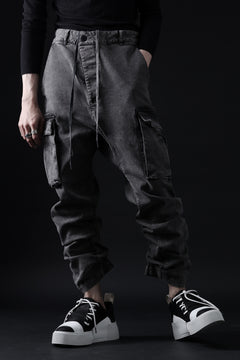 画像をギャラリービューアに読み込む, 11 BY BORIS BIDJAN SABERI CARGO POCKET PANTS / ACID OBJECT DYED "P21B-F-1481" (ACID GREY)