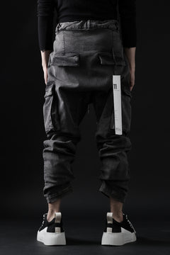 画像をギャラリービューアに読み込む, 11 BY BORIS BIDJAN SABERI CARGO POCKET PANTS / ACID OBJECT DYED "P21B-F-1481" (ACID GREY)