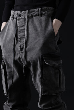 画像をギャラリービューアに読み込む, 11 BY BORIS BIDJAN SABERI CARGO POCKET PANTS / ACID OBJECT DYED "P21B-F-1481" (ACID GREY)