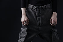 画像をギャラリービューアに読み込む, 11 BY BORIS BIDJAN SABERI CARGO POCKET PANTS / ACID OBJECT DYED "P21B-F-1481" (ACID GREY)