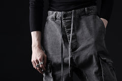 画像をギャラリービューアに読み込む, 11 BY BORIS BIDJAN SABERI CARGO POCKET PANTS / ACID OBJECT DYED "P21B-F-1481" (ACID GREY)