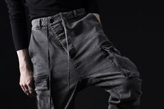 画像をギャラリービューアに読み込む, 11 BY BORIS BIDJAN SABERI CARGO POCKET PANTS / ACID OBJECT DYED "P21B-F-1481" (ACID GREY)