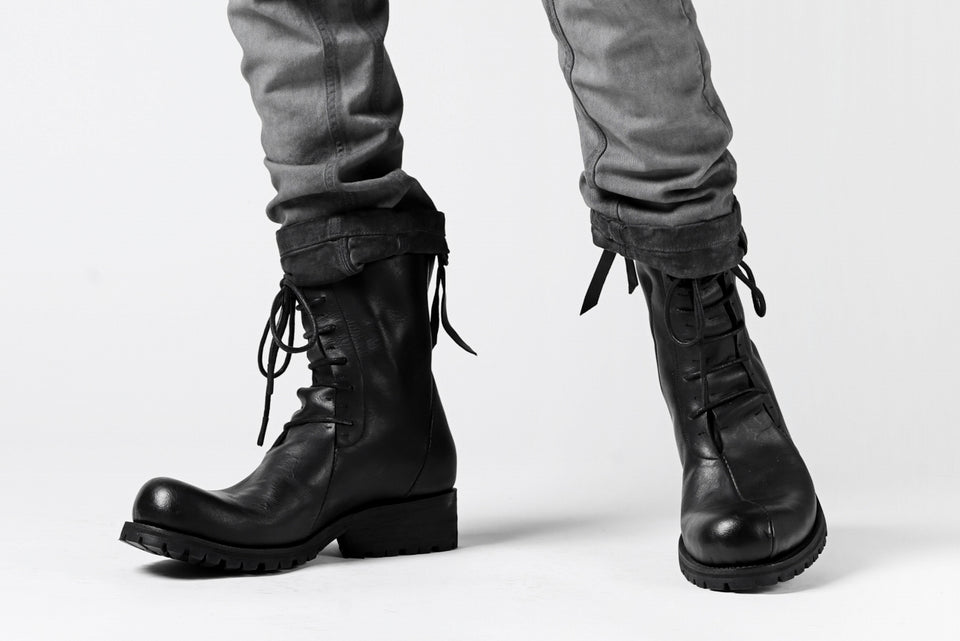 画像をギャラリービューアに読み込む, 11 BY BORIS BIDJAN SABERI LOW-DROPPED CROTCH BAGGY PANT "P4C-F-1481" (STRETCH DENIM / ICE GREY)