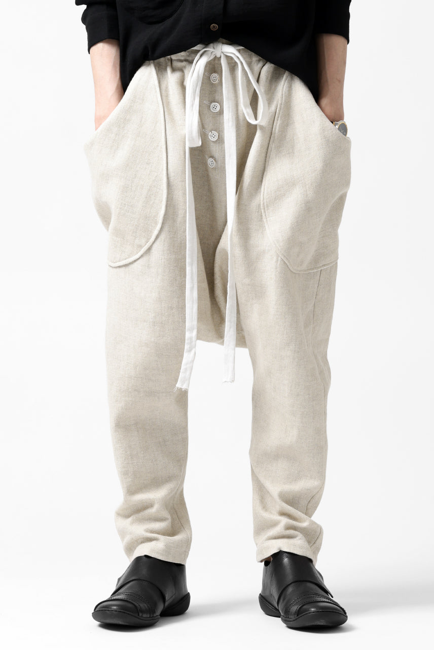 Load image into Gallery viewer, SOSNOVSKA ASCETIC DOUBLEFACE PANTS (BEIGE x WHITE)