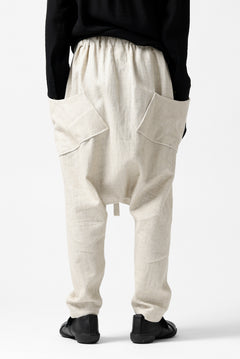 Load image into Gallery viewer, SOSNOVSKA ASCETIC DOUBLEFACE PANTS (BEIGE x WHITE)