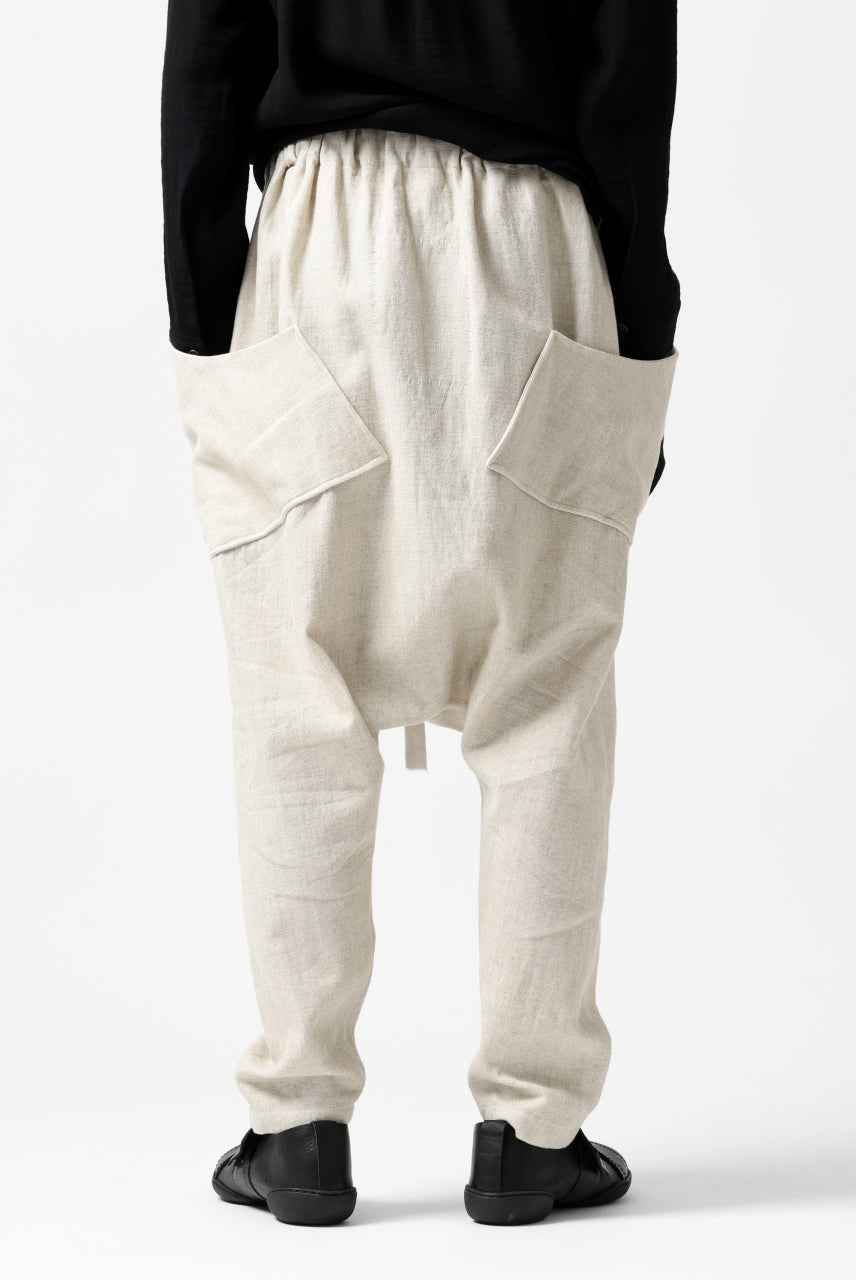 Load image into Gallery viewer, SOSNOVSKA ASCETIC DOUBLEFACE PANTS (BEIGE x WHITE)