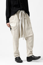 Load image into Gallery viewer, SOSNOVSKA ASCETIC DOUBLEFACE PANTS (BEIGE x WHITE)