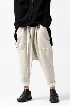 画像をギャラリービューアに読み込む, SOSNOVSKA ASCETIC DOUBLEFACE PANTS (BEIGE x WHITE)