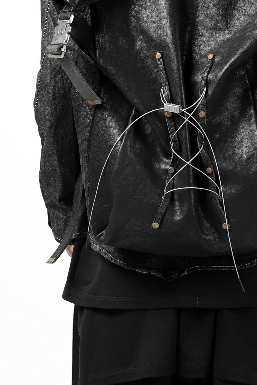 画像をギャラリービューアに読み込む, ierib roll top ruck sack #2 / FVT Oiled Horse (BLACK)