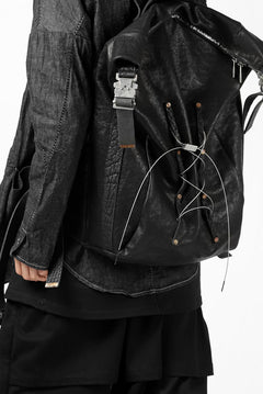 画像をギャラリービューアに読み込む, ierib roll top ruck sack #2 / FVT Oiled Horse (BLACK)