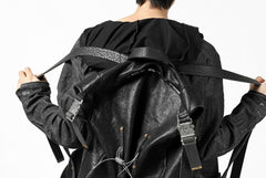 画像をギャラリービューアに読み込む, ierib roll top ruck sack #2 / FVT Oiled Horse (BLACK)