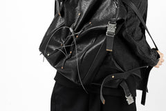 画像をギャラリービューアに読み込む, ierib roll top ruck sack #2 / FVT Oiled Horse (BLACK)