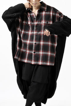 画像をギャラリービューアに読み込む, FACETASM CHECK ZIPPER SHIRT (RED)