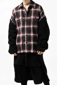 画像をギャラリービューアに読み込む, FACETASM HIGH-LOW ZIPPER FLEECE JACKET (BLACK)