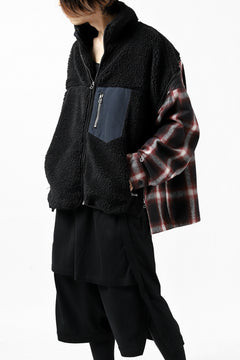 画像をギャラリービューアに読み込む, FACETASM CHECK ZIPPER SHIRT (RED)