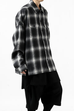 画像をギャラリービューアに読み込む, FACETASM CHECK ZIPPER SHIRT (BLACK)