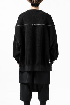 画像をギャラリービューアに読み込む, FACETASM FLEECE ZIPPER SWEAT PULLOVER (BLACK)
