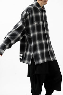 画像をギャラリービューアに読み込む, FACETASM CHECK ZIPPER SHIRT (BLACK)