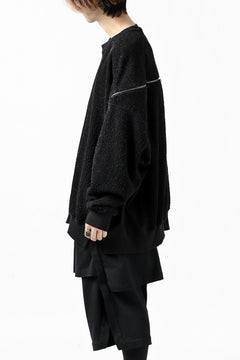画像をギャラリービューアに読み込む, FACETASM FLEECE ZIPPER SWEAT PULLOVER (BLACK)