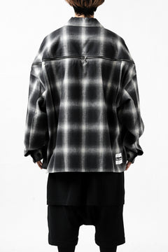 画像をギャラリービューアに読み込む, FACETASM CHECK ZIPPER SHIRT (BLACK)