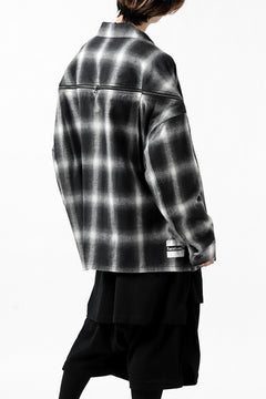 画像をギャラリービューアに読み込む, FACETASM CHECK ZIPPER SHIRT (BLACK)