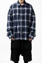 画像をギャラリービューアに読み込む, FACETASM CHECK ZIPPER SHIRT (BLUE)