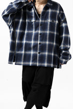 画像をギャラリービューアに読み込む, FACETASM CHECK ZIPPER SHIRT (BLUE)