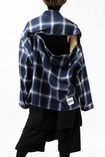 画像をギャラリービューアに読み込む, FACETASM CHECK ZIPPER SHIRT (BLUE)