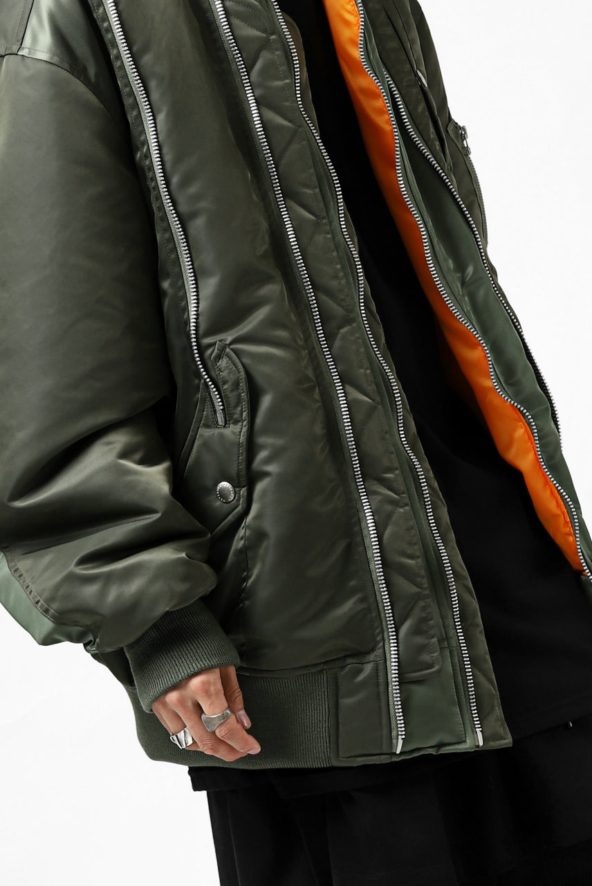 画像をギャラリービューアに読み込む, FACETASM BUG MA-1 JACKET (KHAKI)