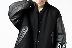 画像をギャラリービューアに読み込む, FACETASM "F" STADIUM JACKET (BLACK)