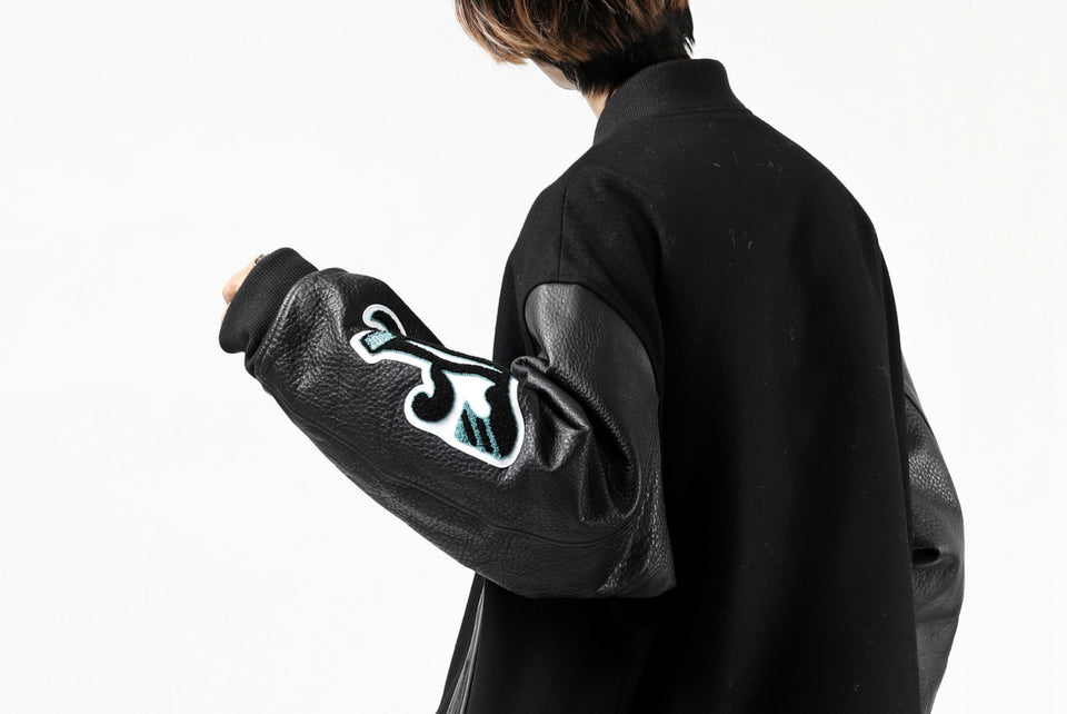 画像をギャラリービューアに読み込む, FACETASM "F" STADIUM JACKET (BLACK)